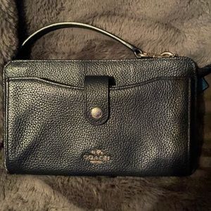 Coach pebbled leather crossbody
